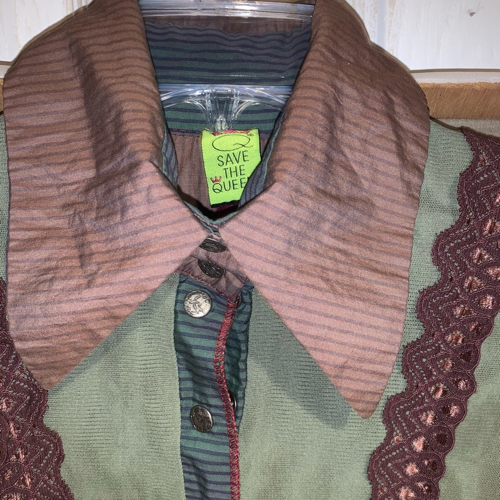 💥📌Vintage SAVE THE QUEEN Shirt RARE Size Large!!